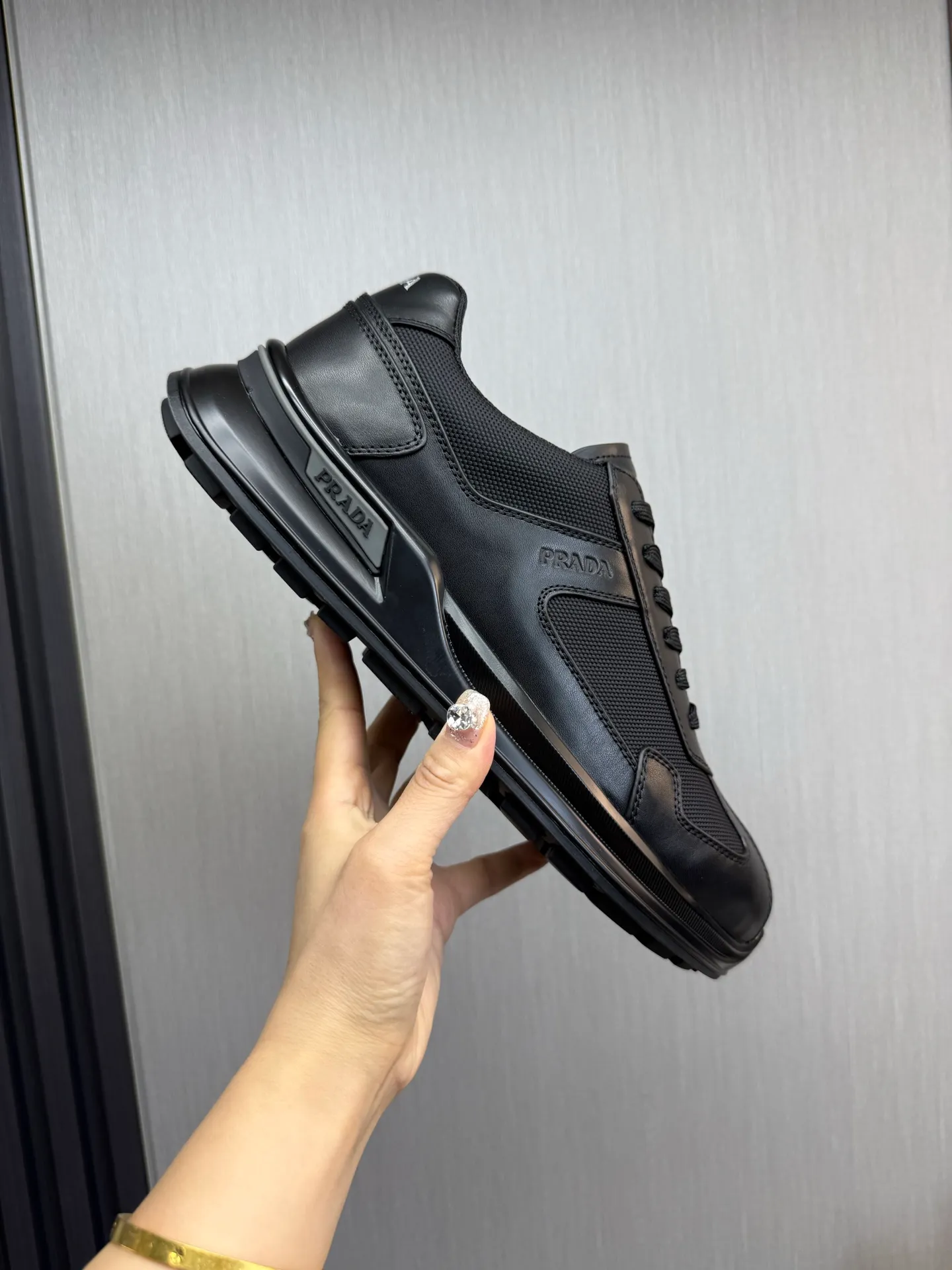 Men's shoes 💰600💰 [PRADA] Popular men's shoes shipped 👏Official website synchronized ⬆️Original cowhide fabric + cowhide lining, 1⃣️:1⃣️reproduction, original sole, 38-45 (45. Customized, non-refundable)
